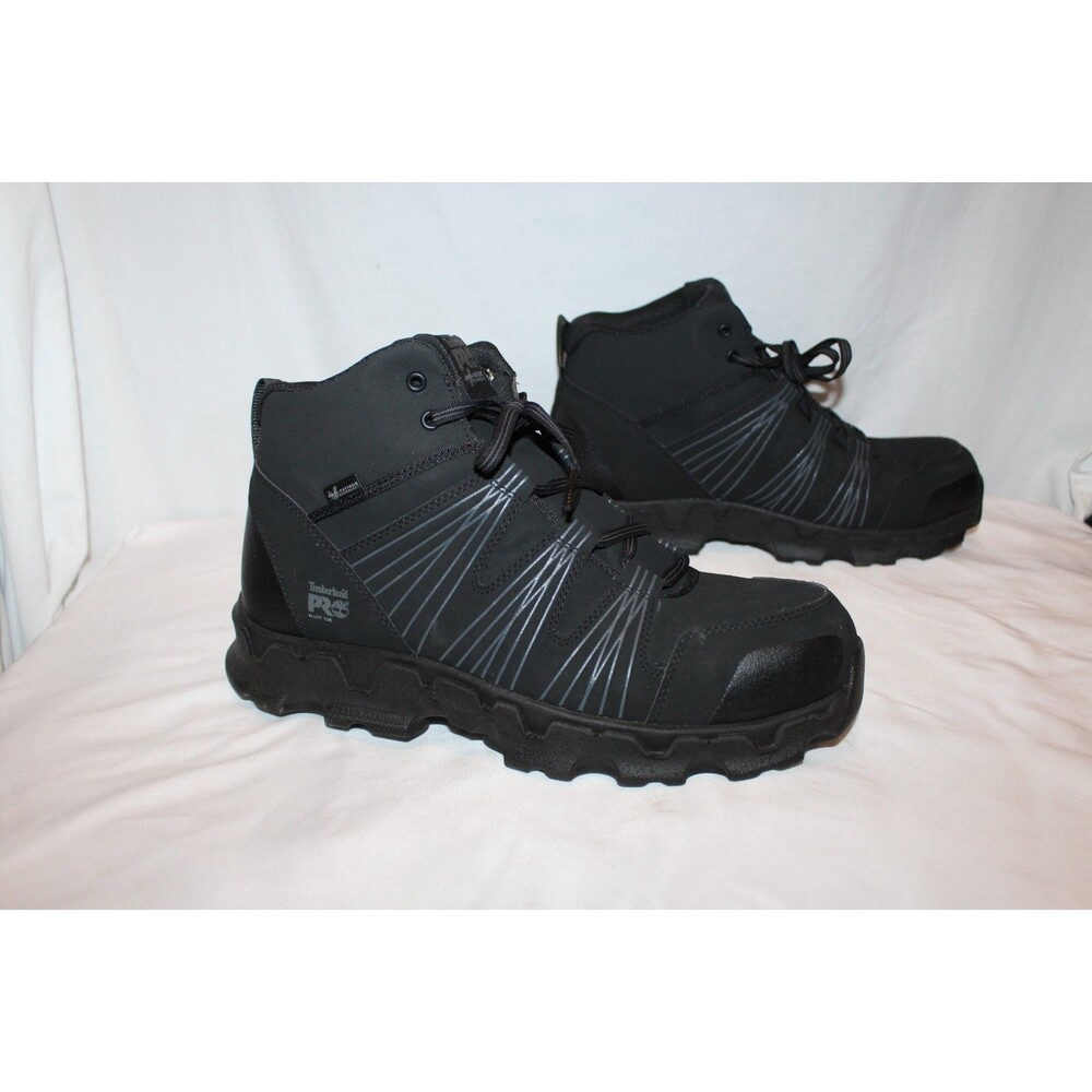 Timberland Pro Men's POWERTRAIN SPORT SAFETY TOE Black Work Sneaker NIB 11